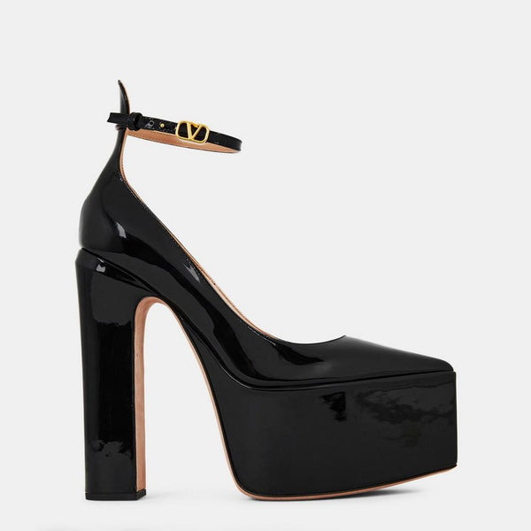 Valentino Garavani Tan-Go Patent Platform Pumps