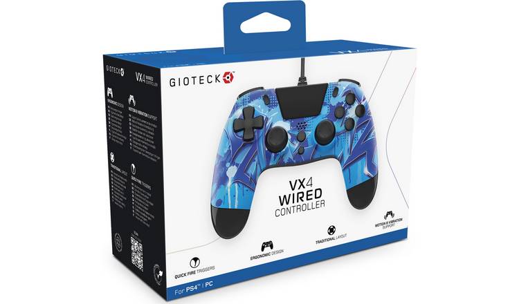 Gioteck VX4 PS4 Wired Controller - Multicoloured
