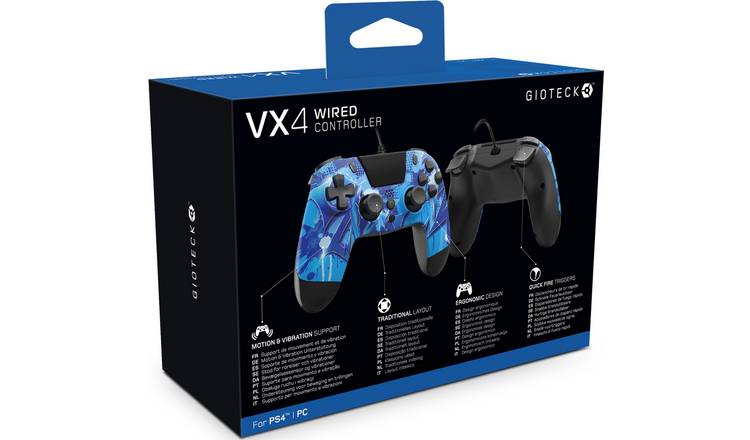 Gioteck VX4 PS4 Wired Controller - Multicoloured