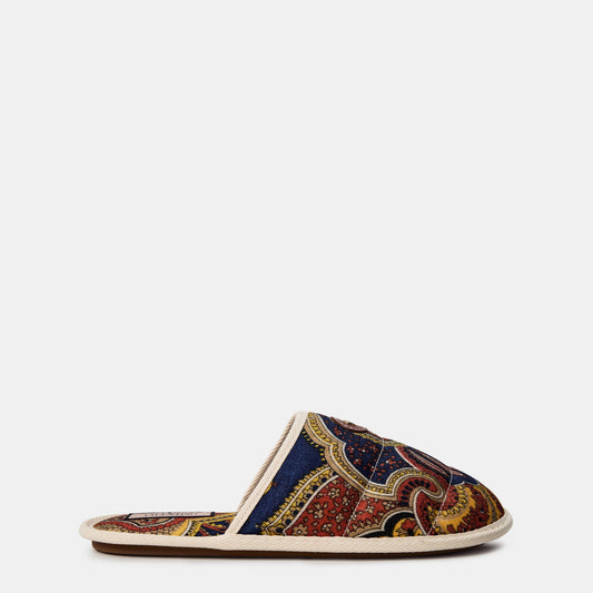Valentino Garavani Men's Chambre Print Flat Mules