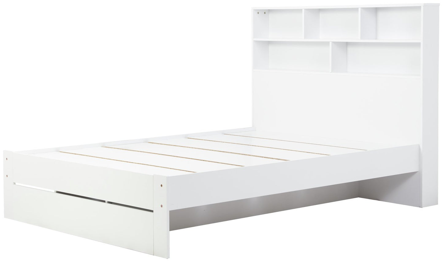 Birlea Alfie Small Double Wooden Storage Bed Frame - White