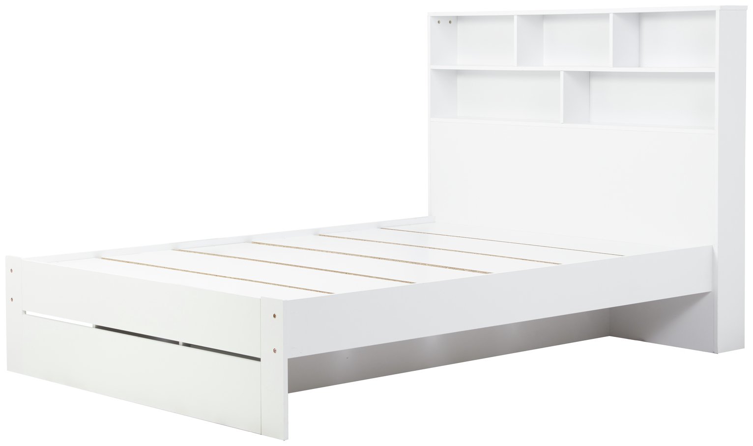 Birlea Alfie Small Double Wooden Storage Bed Frame - White