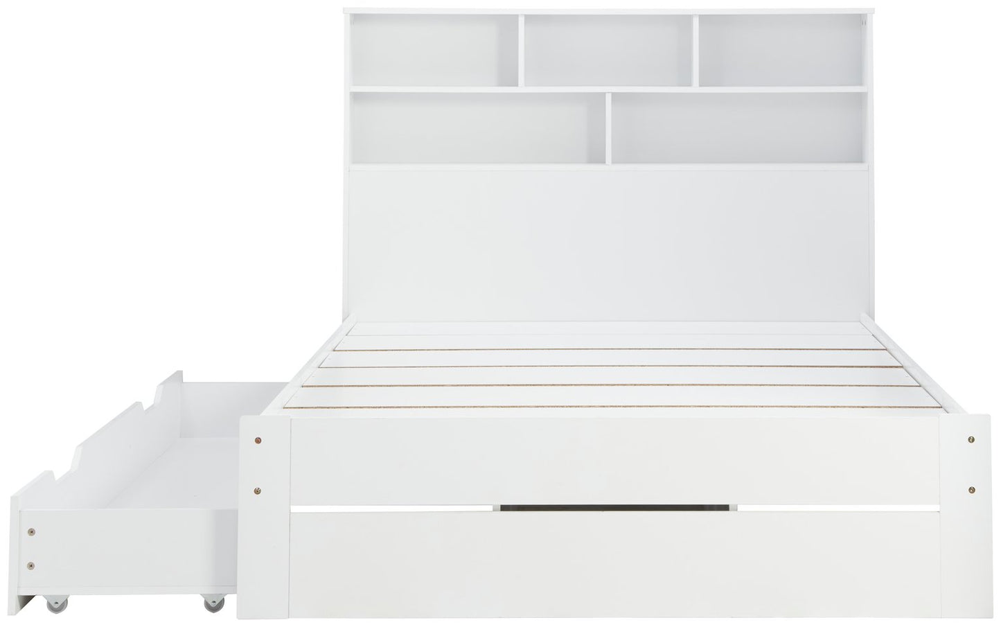 Birlea Alfie Small Double Wooden Storage Bed Frame - White