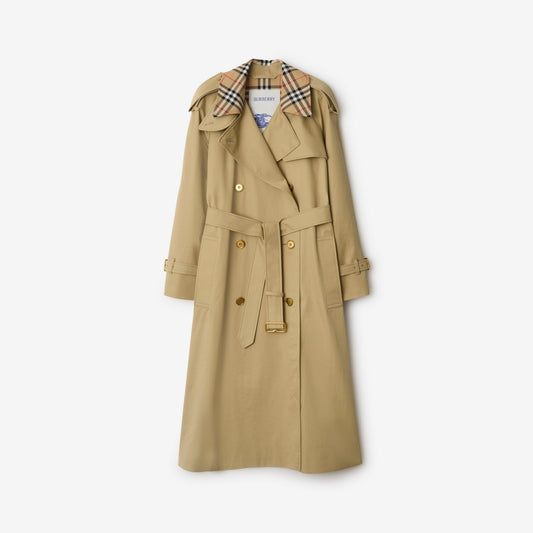 Long Check Collar Castleford Trench Coat