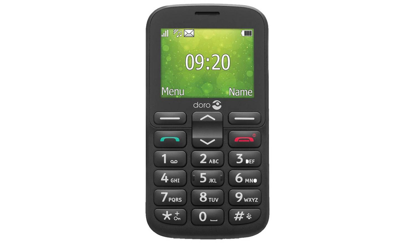 SIM Free Doro 1380 Mobile Phone - Black