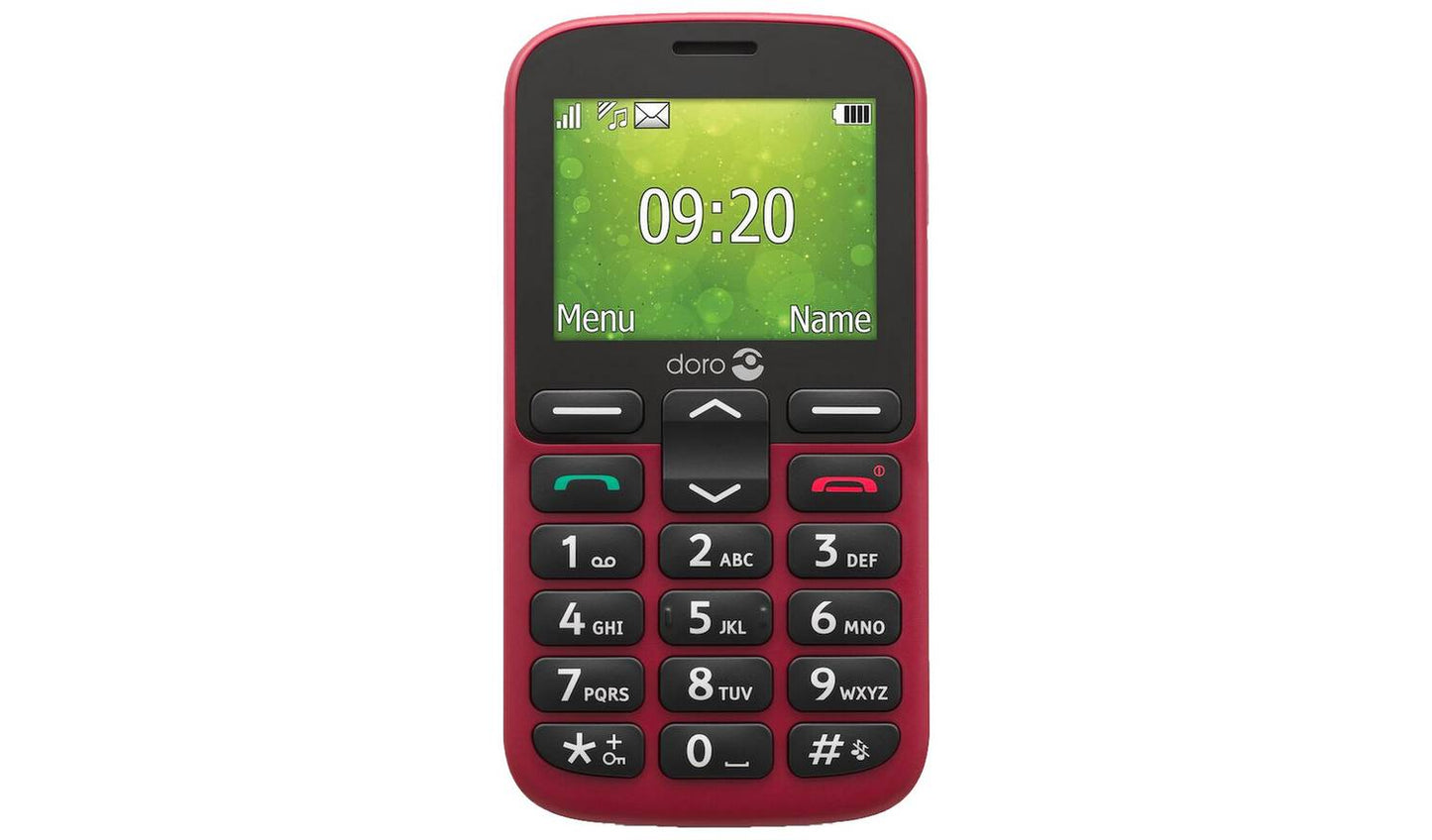SIM Free Doro 1380 Mobile Phone - Red