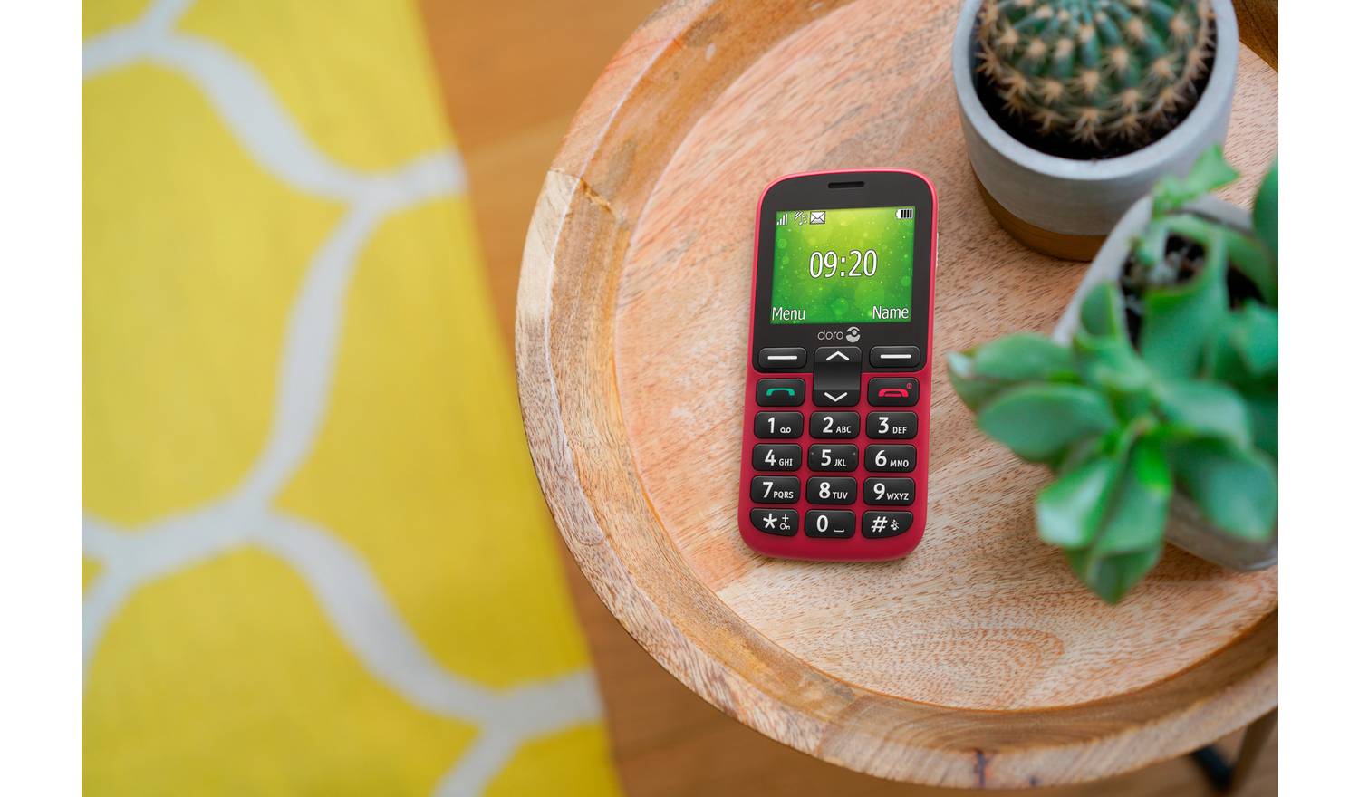 SIM Free Doro 1380 Mobile Phone - Red