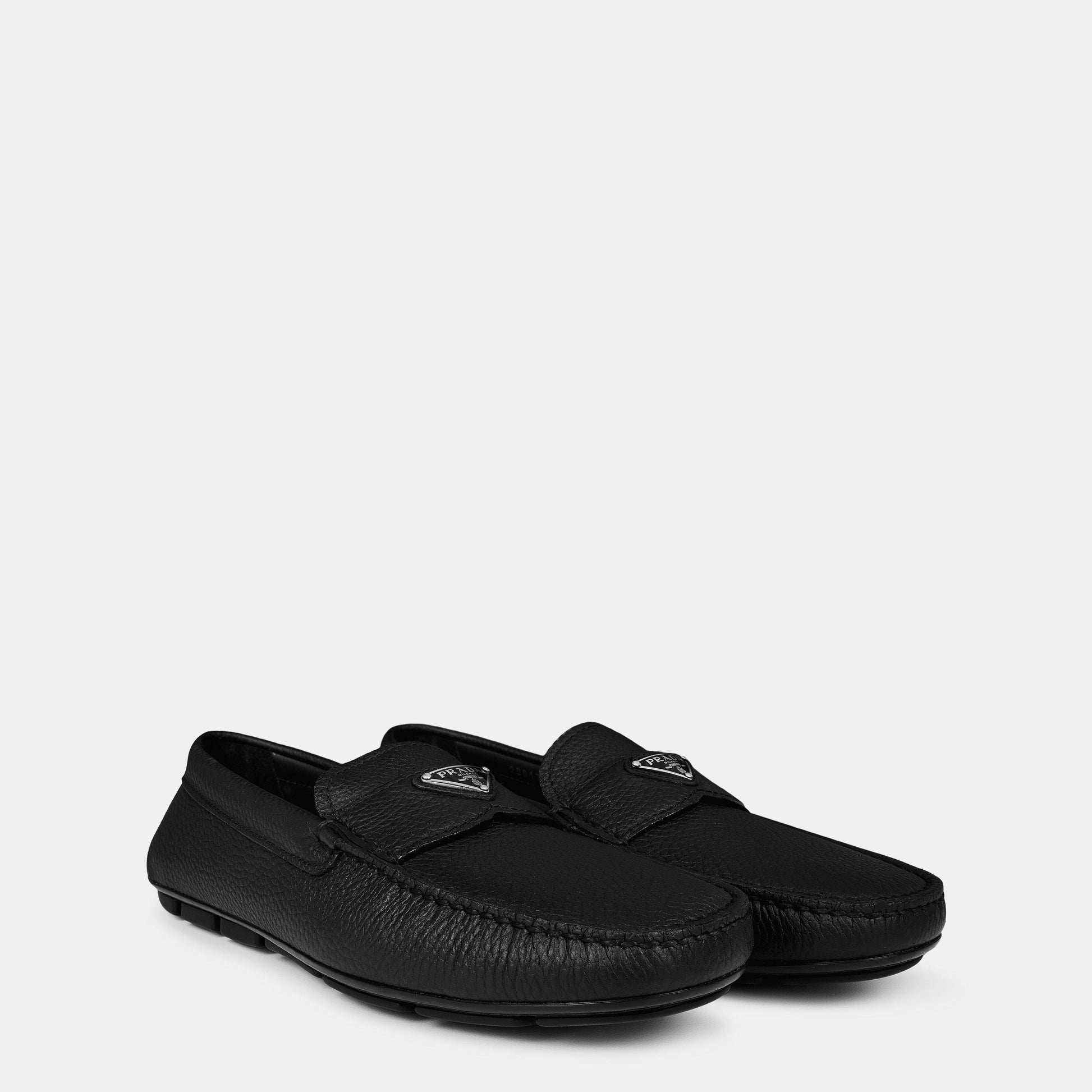 Prada Men'S Leather Drive Loafers