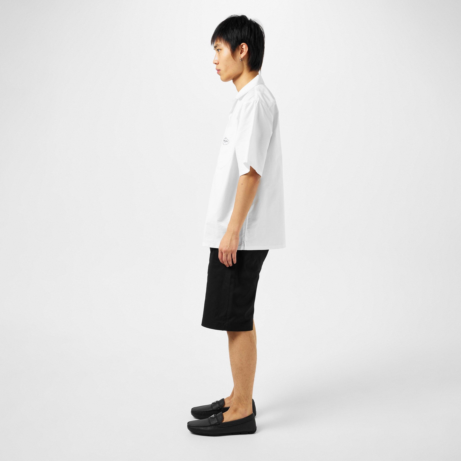 Prada Men'S Leather Drive Loafers