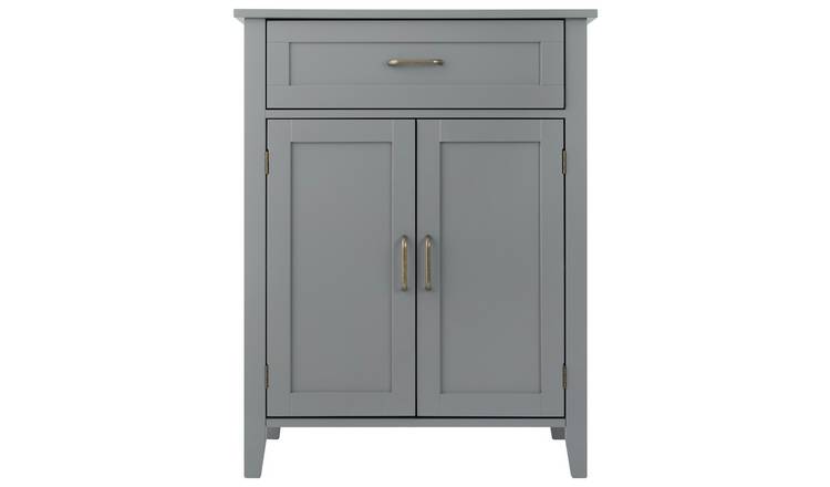 Teamson Home Mercer 2 Door 1 Drawer Cabinet - Grey