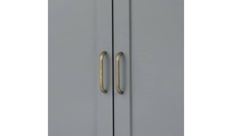 Teamson Home Mercer 2 Door 1 Drawer Cabinet - Grey