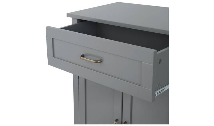 Teamson Home Mercer 2 Door 1 Drawer Cabinet - Grey