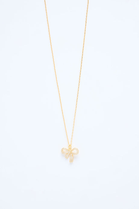 Darling Knot Pendant Necklace - Gold