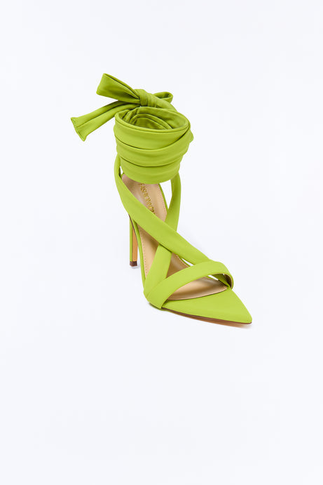 Dalia Pointed Toe Wrap Up Heels