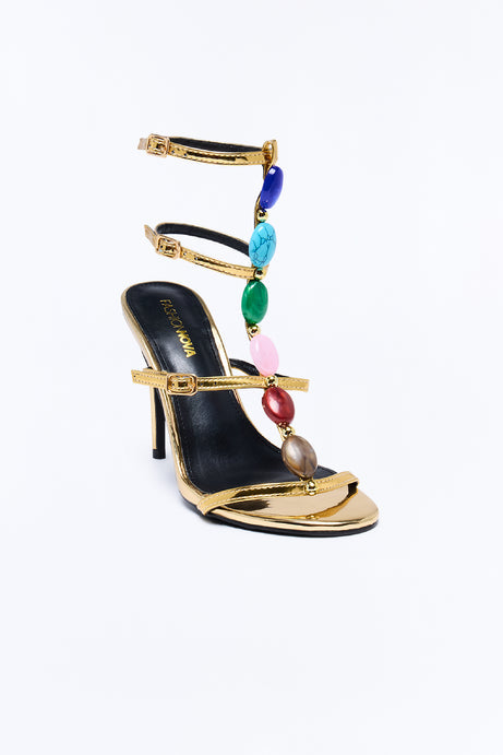 Colbie Stone Ankle Strap Heels