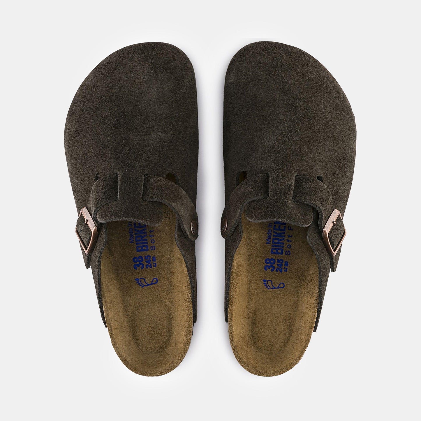 Birkenstock Boston Suede Flat Sandals