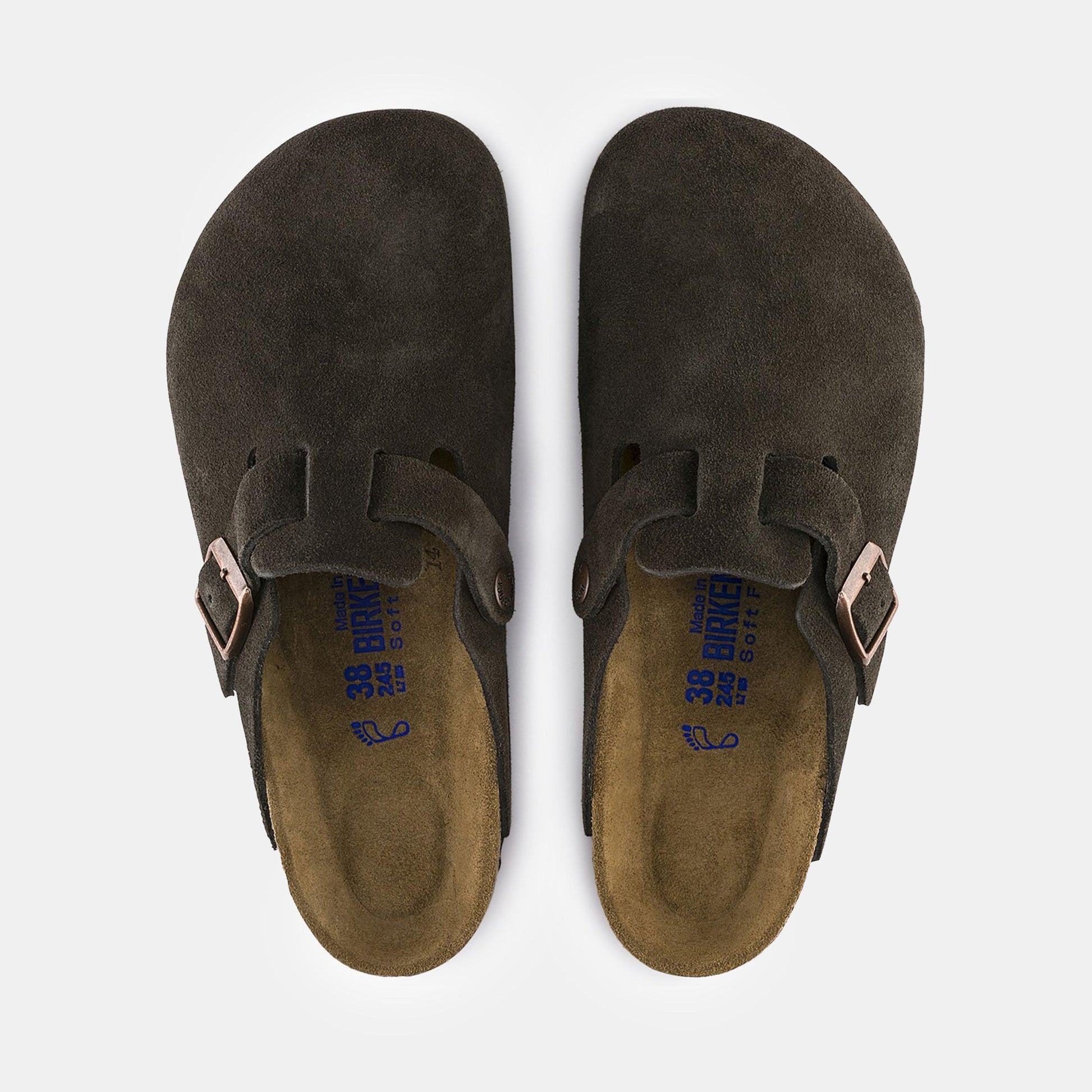 Birkenstock Boston Suede Flat Sandals