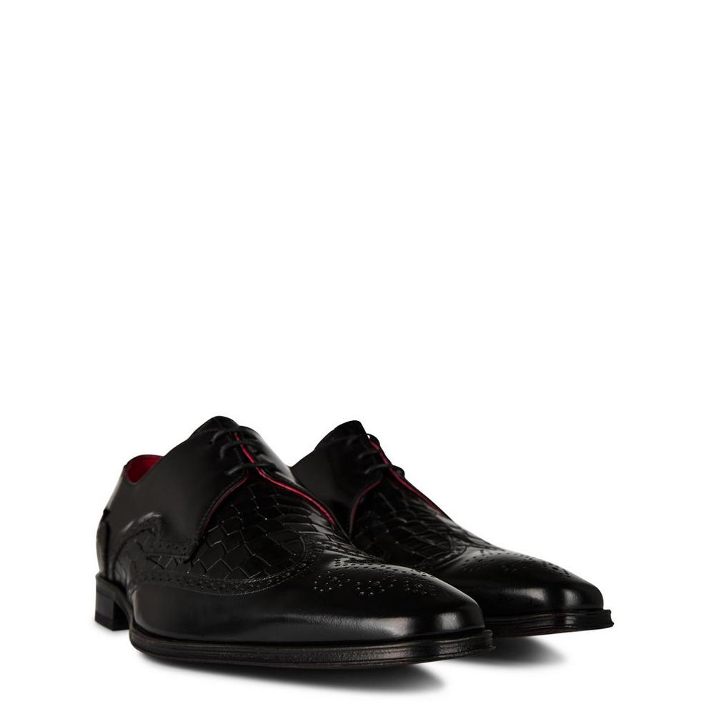 Jeffery West Scarface Leather Oxford Shoes