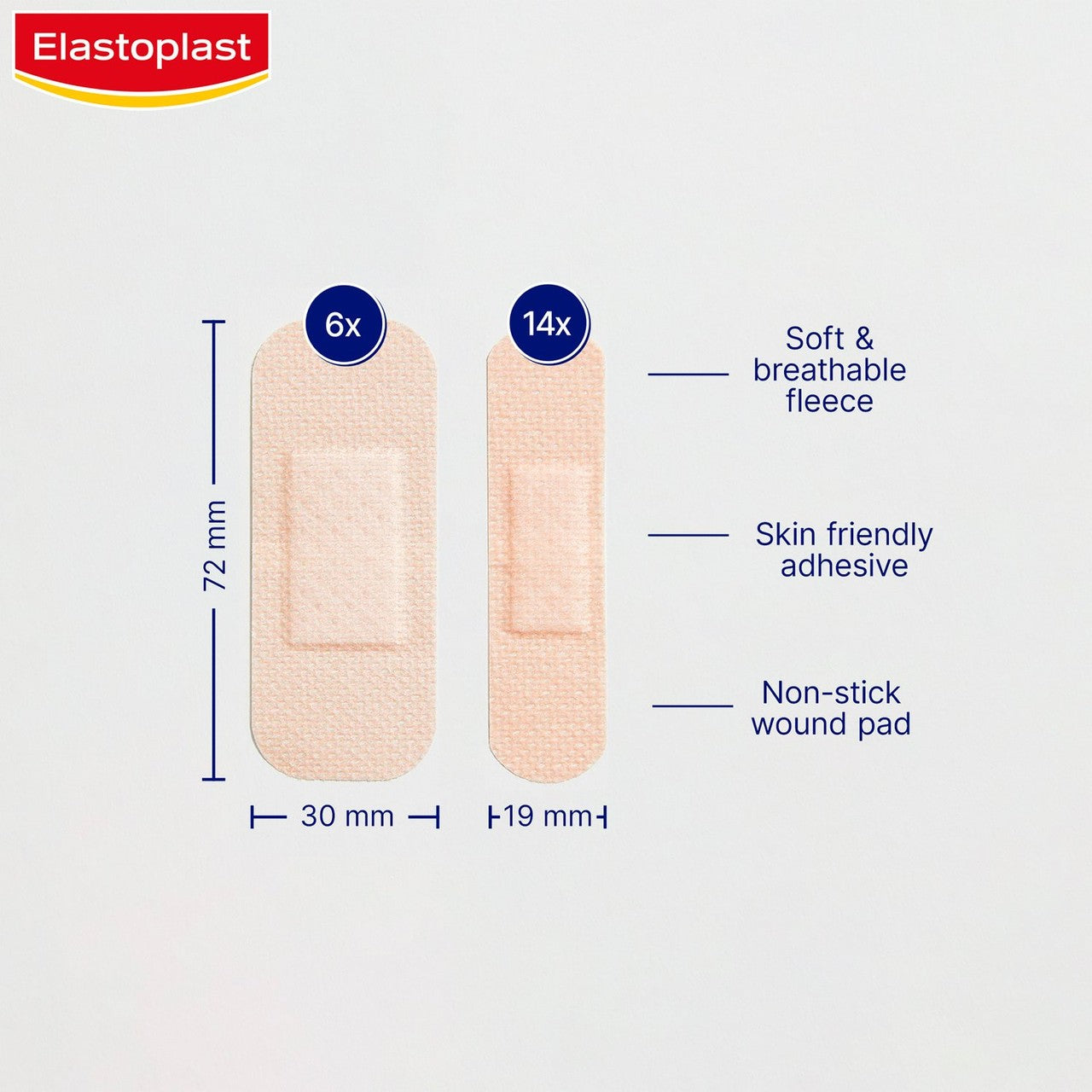 Elastoplast Sensitive Plasters Multi Tone Light