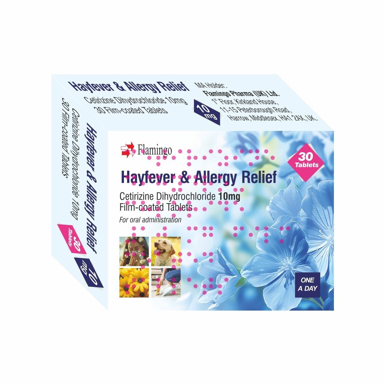 Flamingo Cetirizine Dihydrochloride Hayfever & Allergy Relief