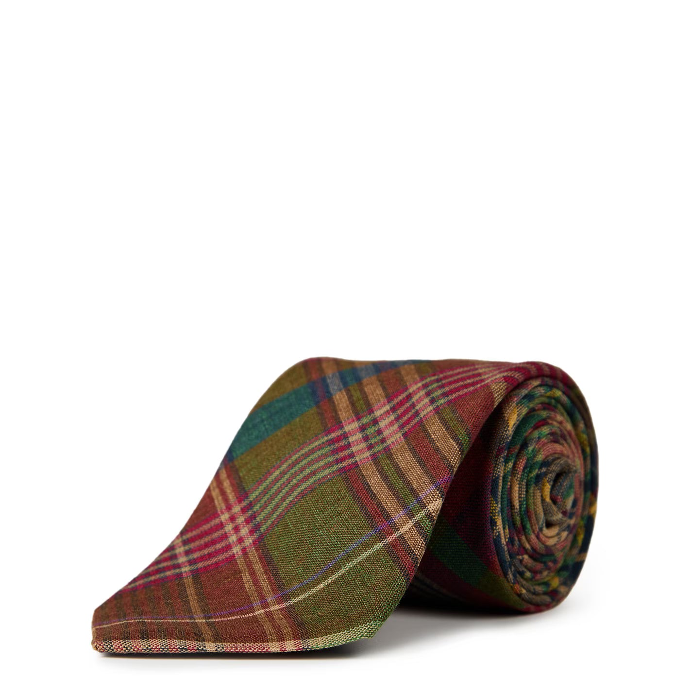 Linen Plaid Tie