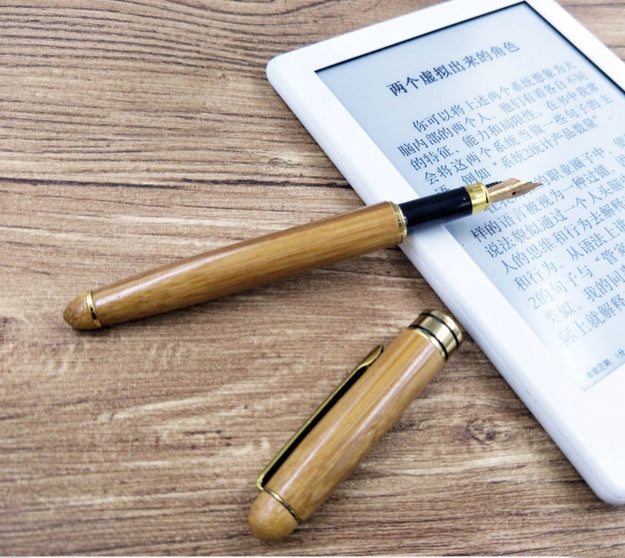 Customer Gift Branded Neutral Bamboo Pen - Interactive Group