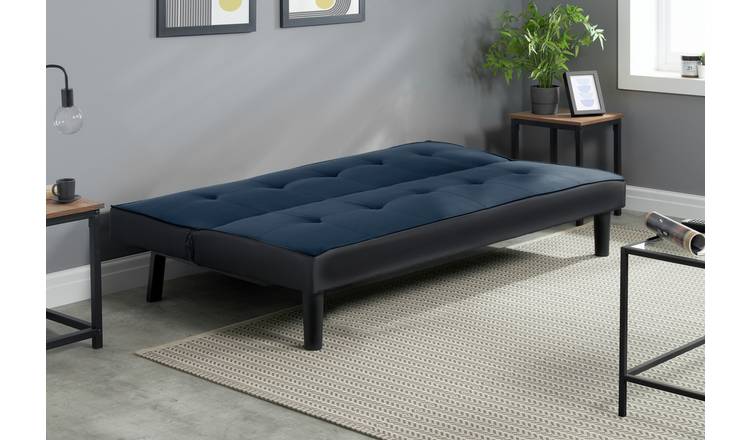 Birlea Aurora Clic Clac Velvet Sofa Bed - Midnight Blue