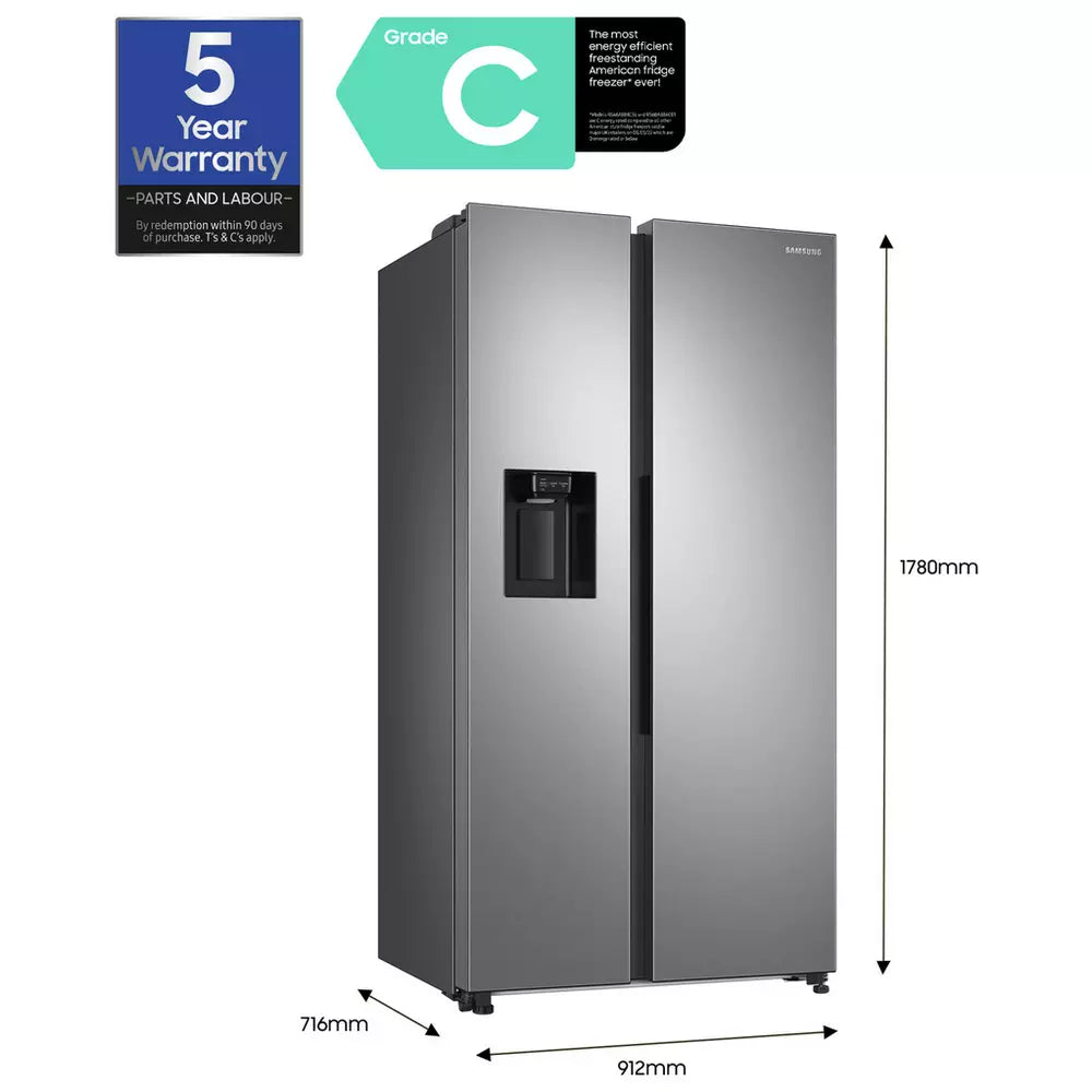 Samsung RS68A884CSL American Fridge Freezer - Silver