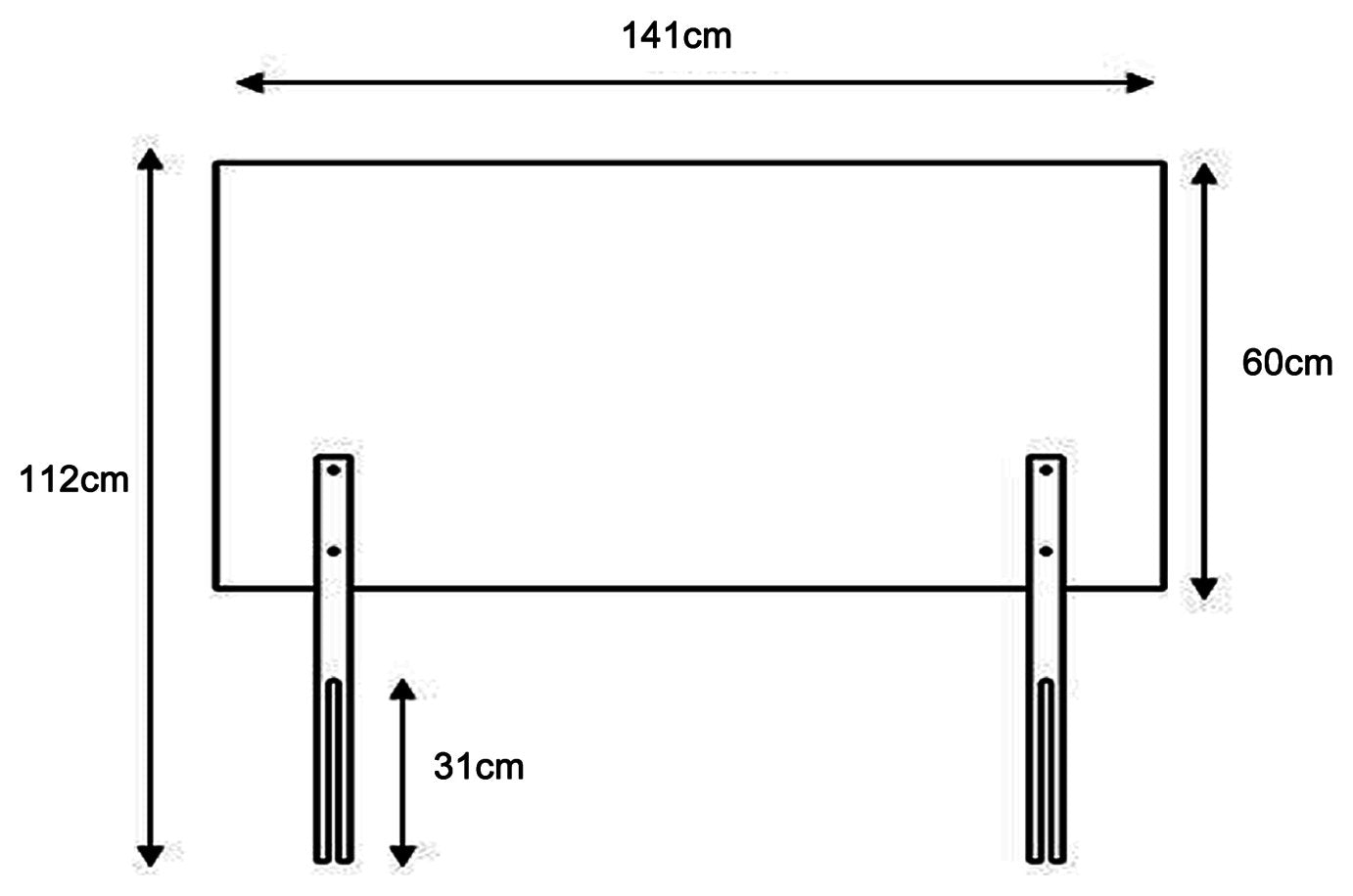 Aspire Hepburn Twill Double Headboard - Natural