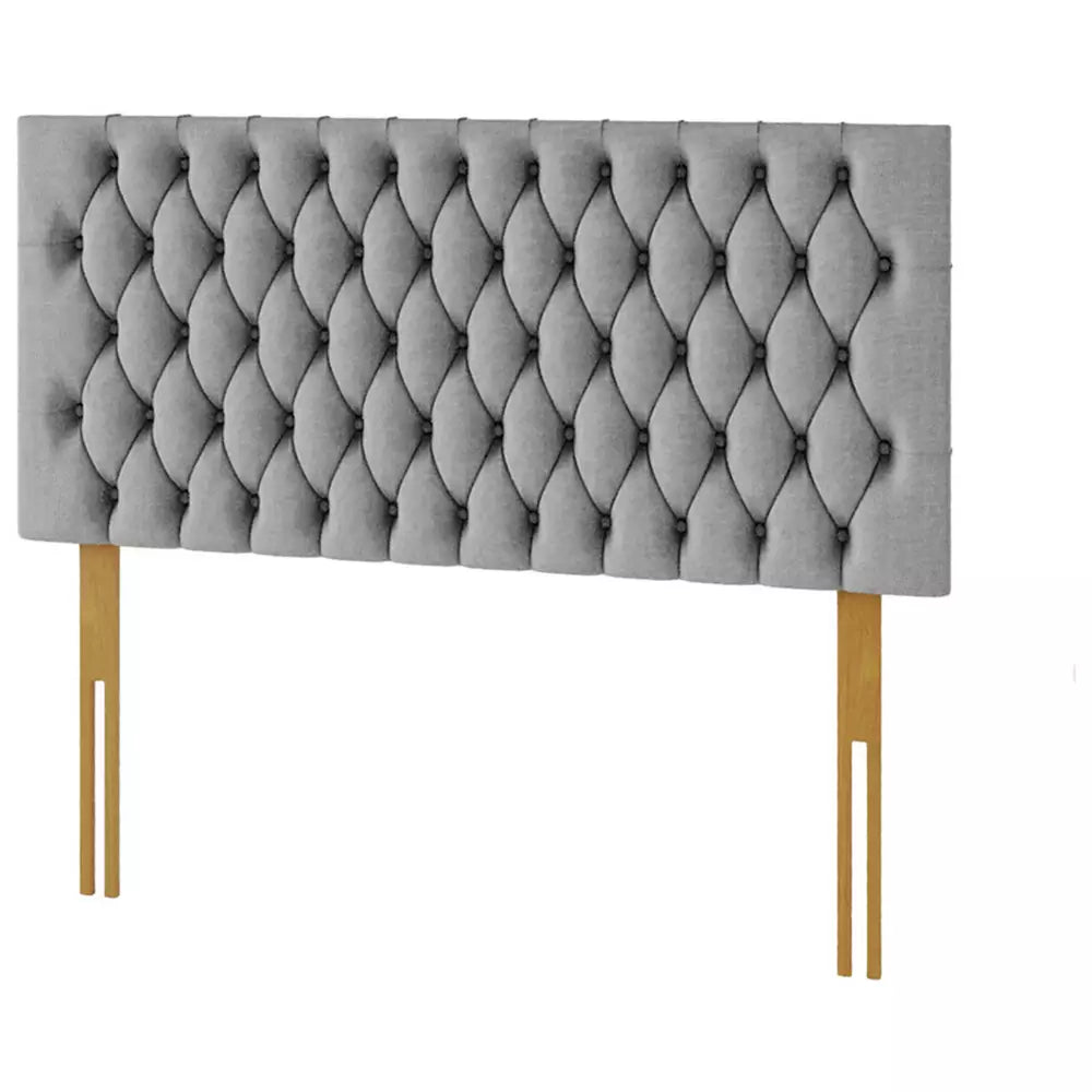 Aspire Monroe Linen Double Headboard - Grey