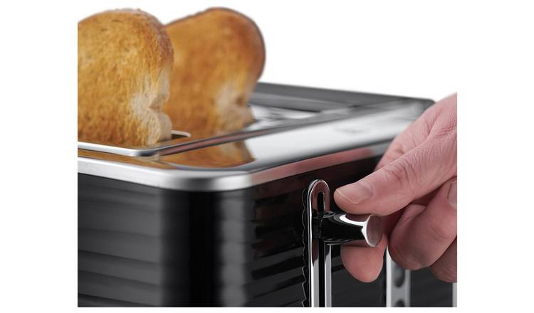 Russell Hobbs Inspire 4 Slice Black Plastic Toaster 24381