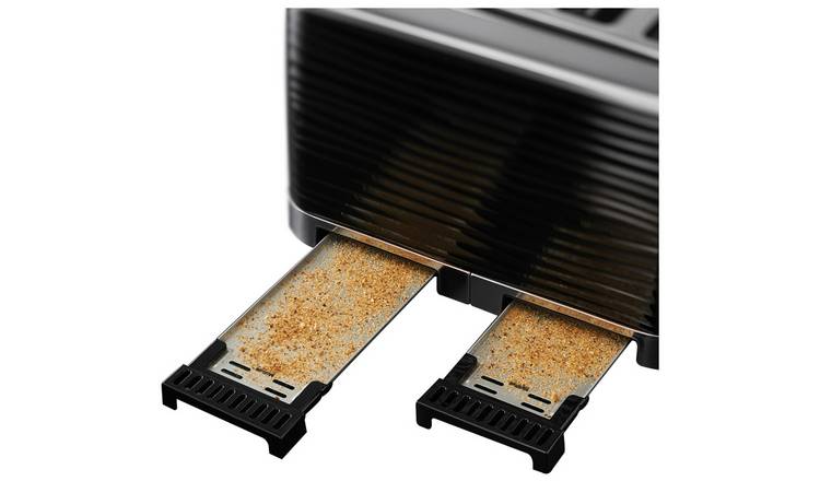 Russell Hobbs Inspire 4 Slice Black Plastic Toaster 24381