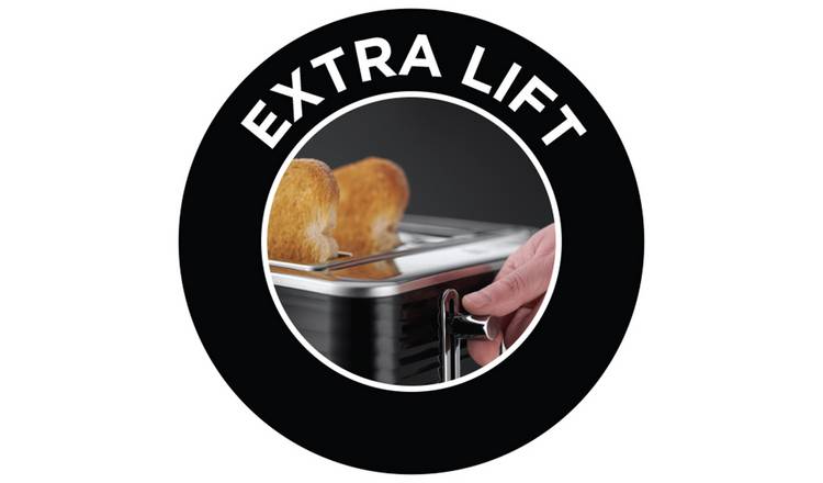 Russell Hobbs Inspire 4 Slice Black Plastic Toaster 24381