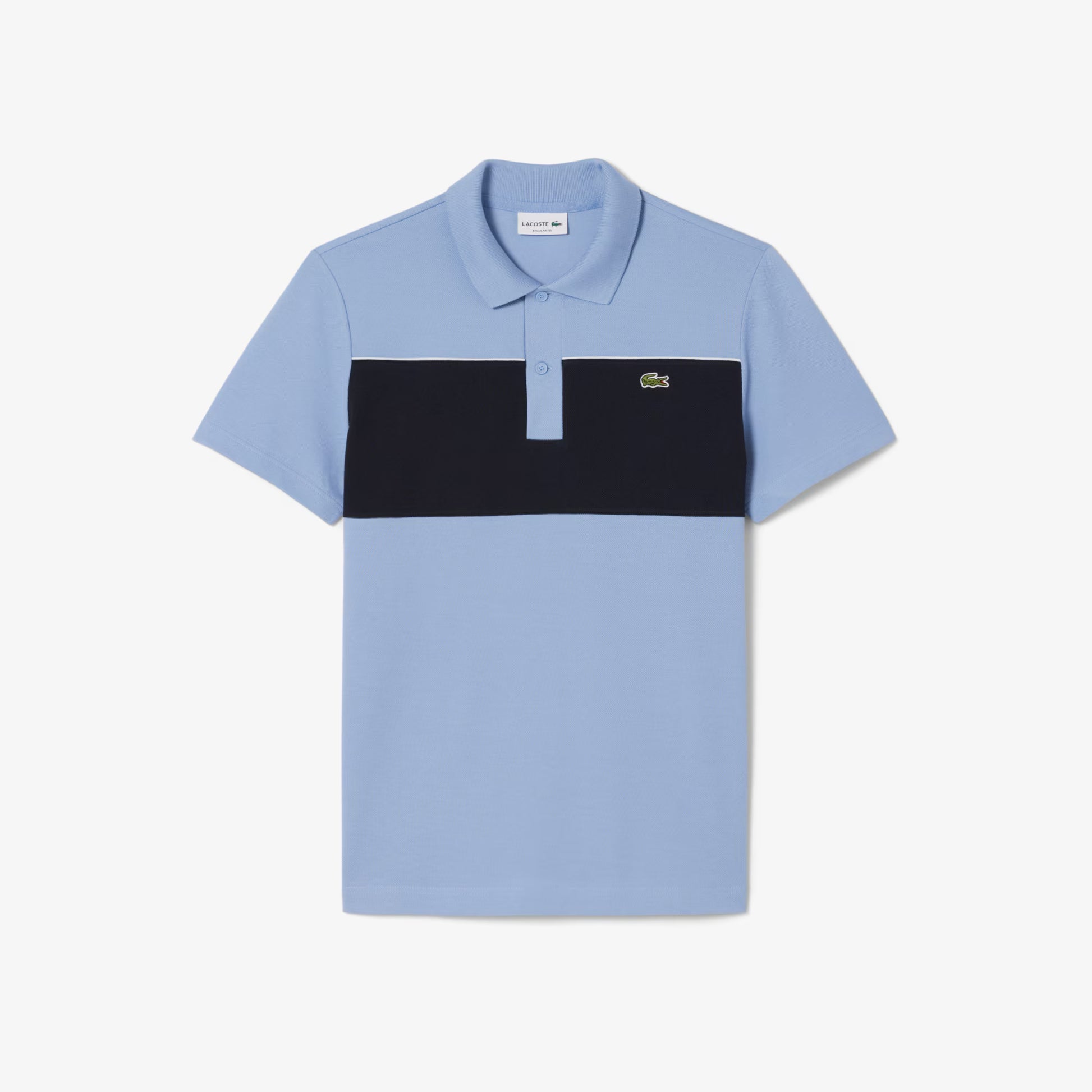 Regular Fit Colour-Block Piqu e9 Polo Shirt