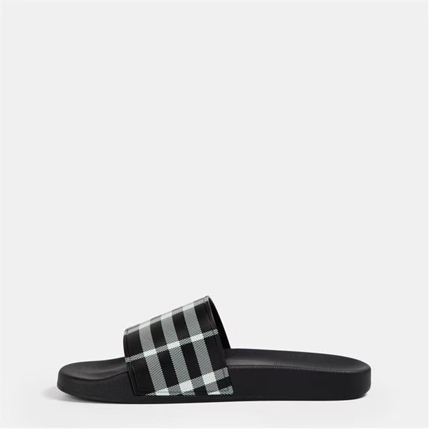 Men's Check Furley Logo Sliders
