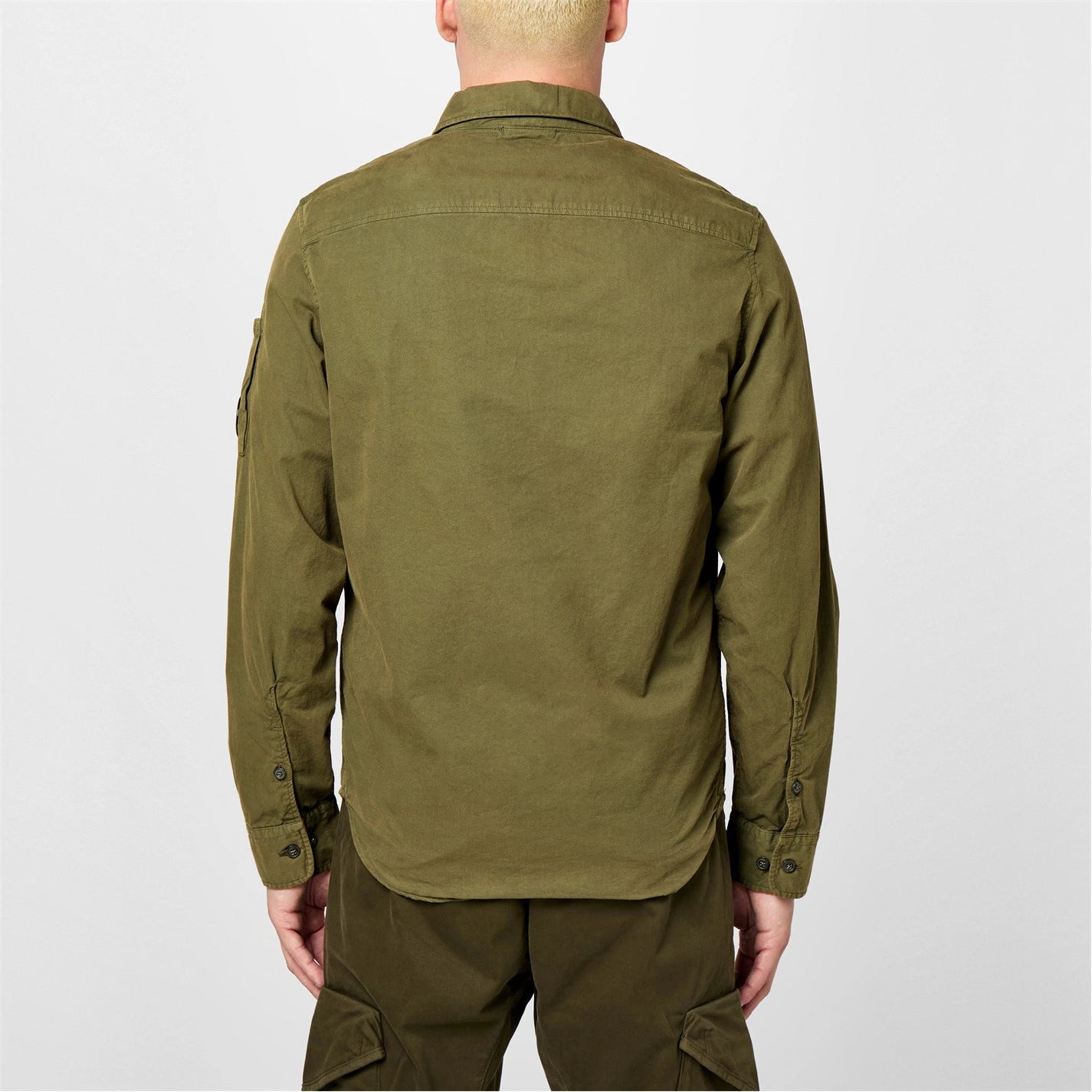 Men's Gabardine Lens Cotton Long Sleeve Overshirt