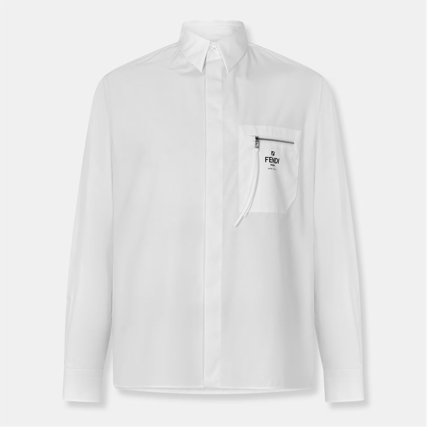 Men's Logo Long Sleeve Plain Shirt