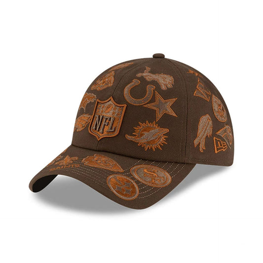All Over Logos NFL X Bad Bunny Brown Casual Classic Adjustable Cap