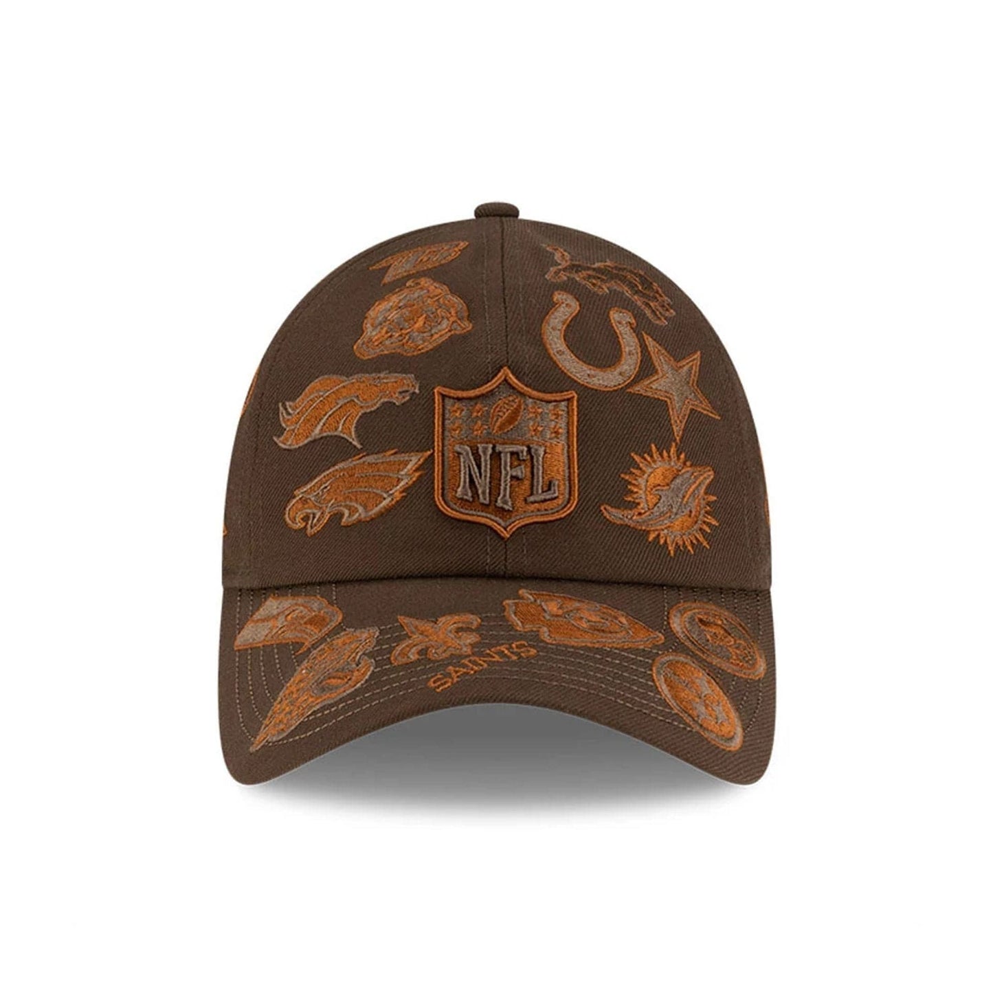 All Over Logos NFL X Bad Bunny Brown Casual Classic Adjustable Cap