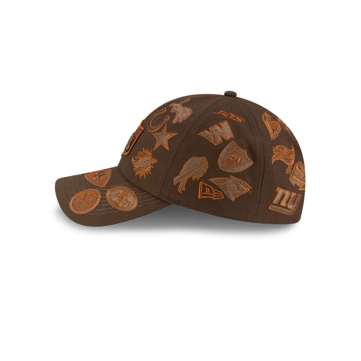 All Over Logos NFL X Bad Bunny Brown Casual Classic Adjustable Cap