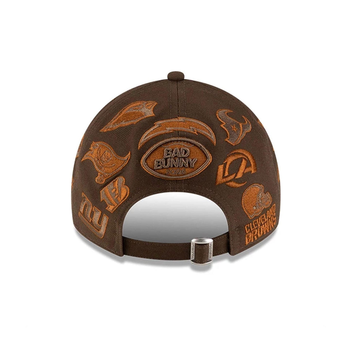 All Over Logos NFL X Bad Bunny Brown Casual Classic Adjustable Cap