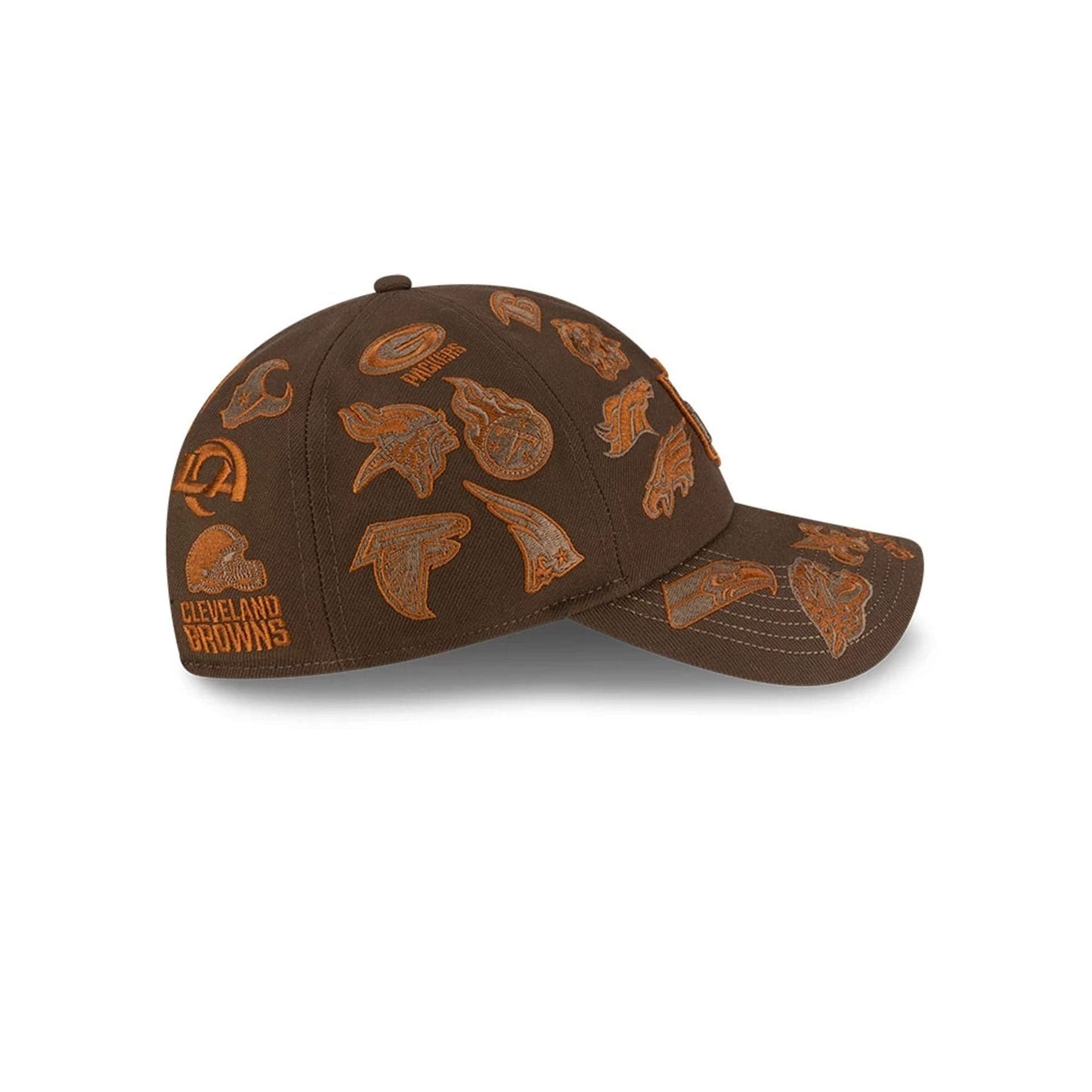 All Over Logos NFL X Bad Bunny Brown Casual Classic Adjustable Cap