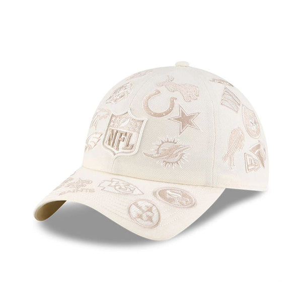 All Over Logos NFL X Bad Bunny Cream Casual Classic Adjustable Cap