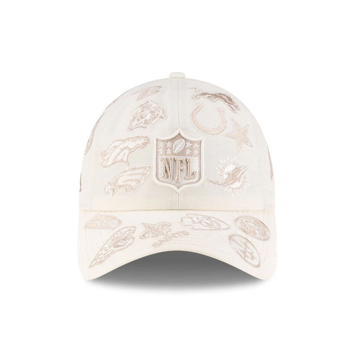 All Over Logos NFL X Bad Bunny Cream Casual Classic Adjustable Cap