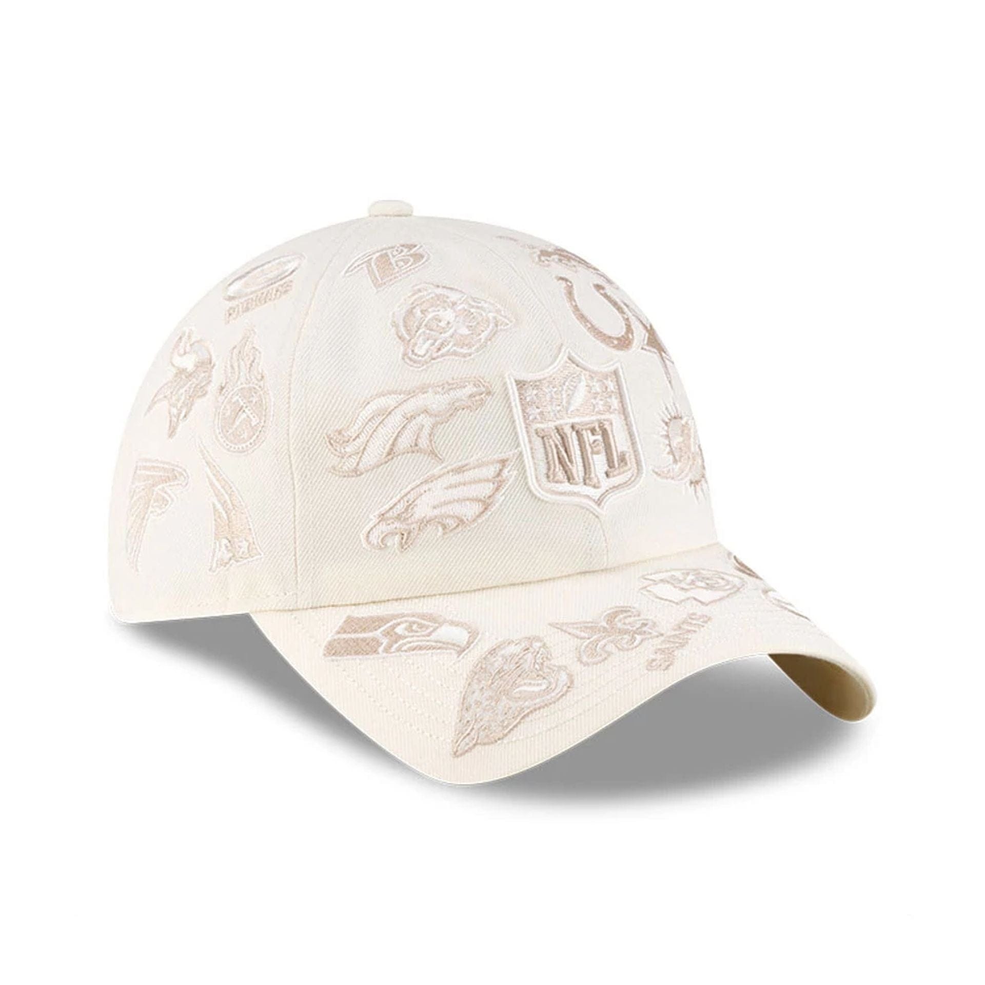 All Over Logos NFL X Bad Bunny Cream Casual Classic Adjustable Cap