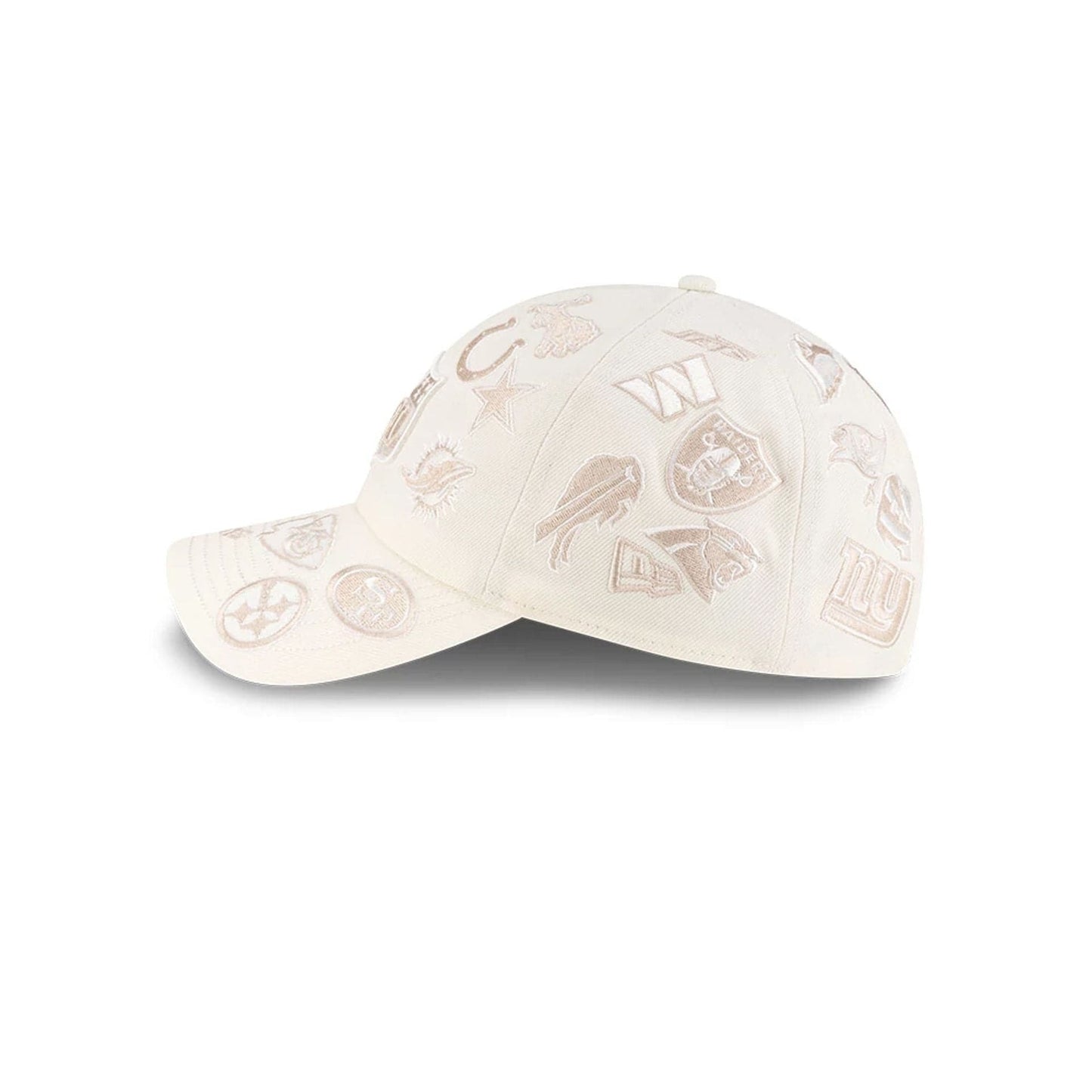 All Over Logos NFL X Bad Bunny Cream Casual Classic Adjustable Cap