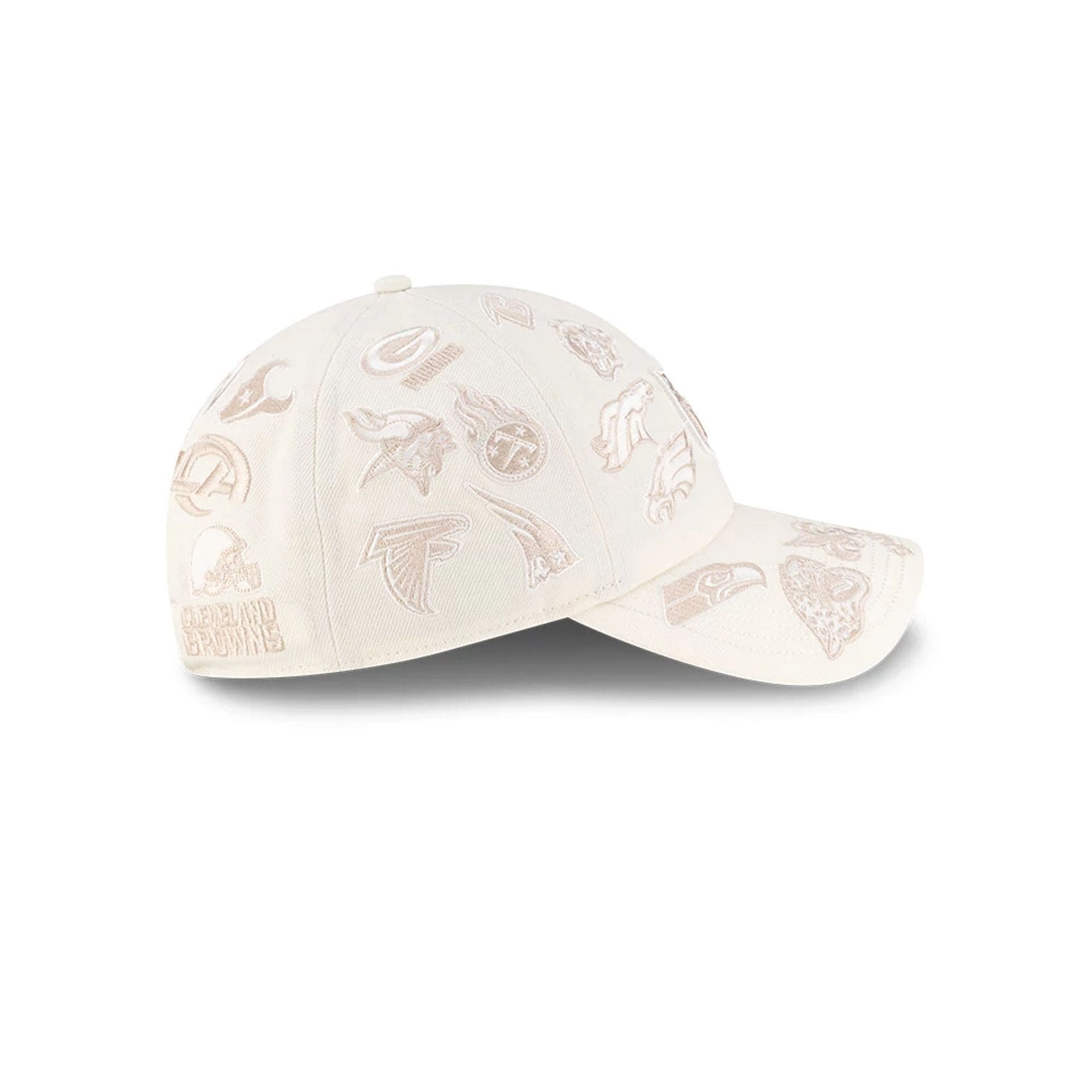 All Over Logos NFL X Bad Bunny Cream Casual Classic Adjustable Cap