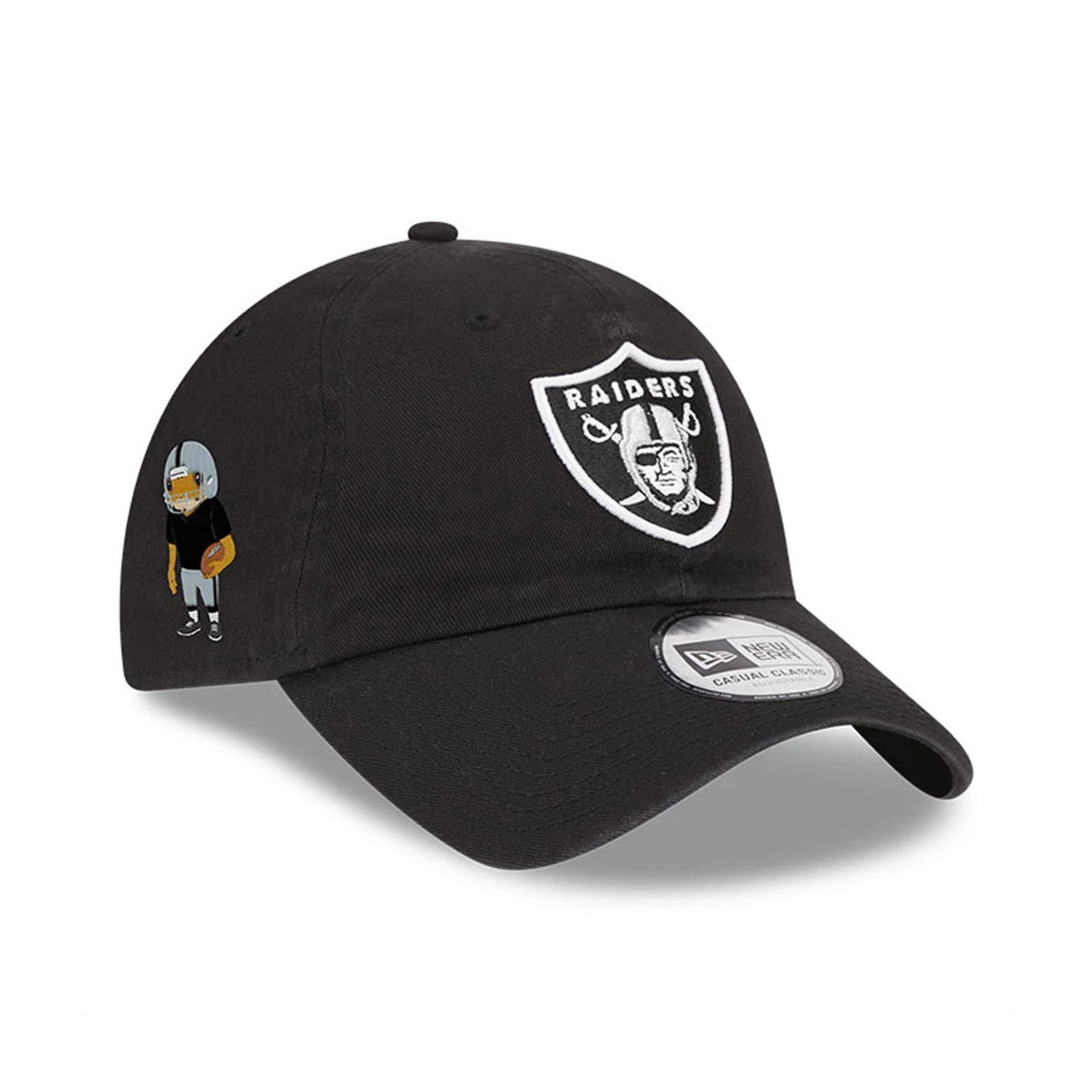 Las Vegas Raiders NFL X Bad Bunny Black Casual Classic Adjustable Cap