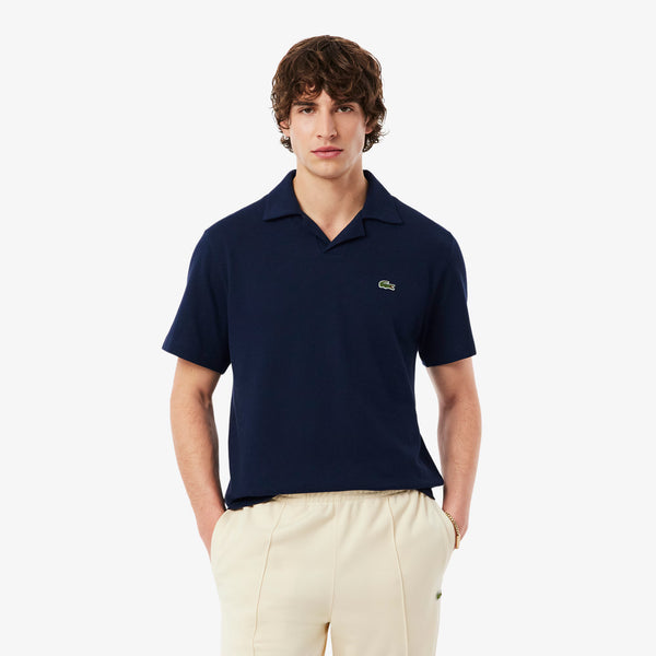 Classic Fit Cotton-Linen Polo Shirt