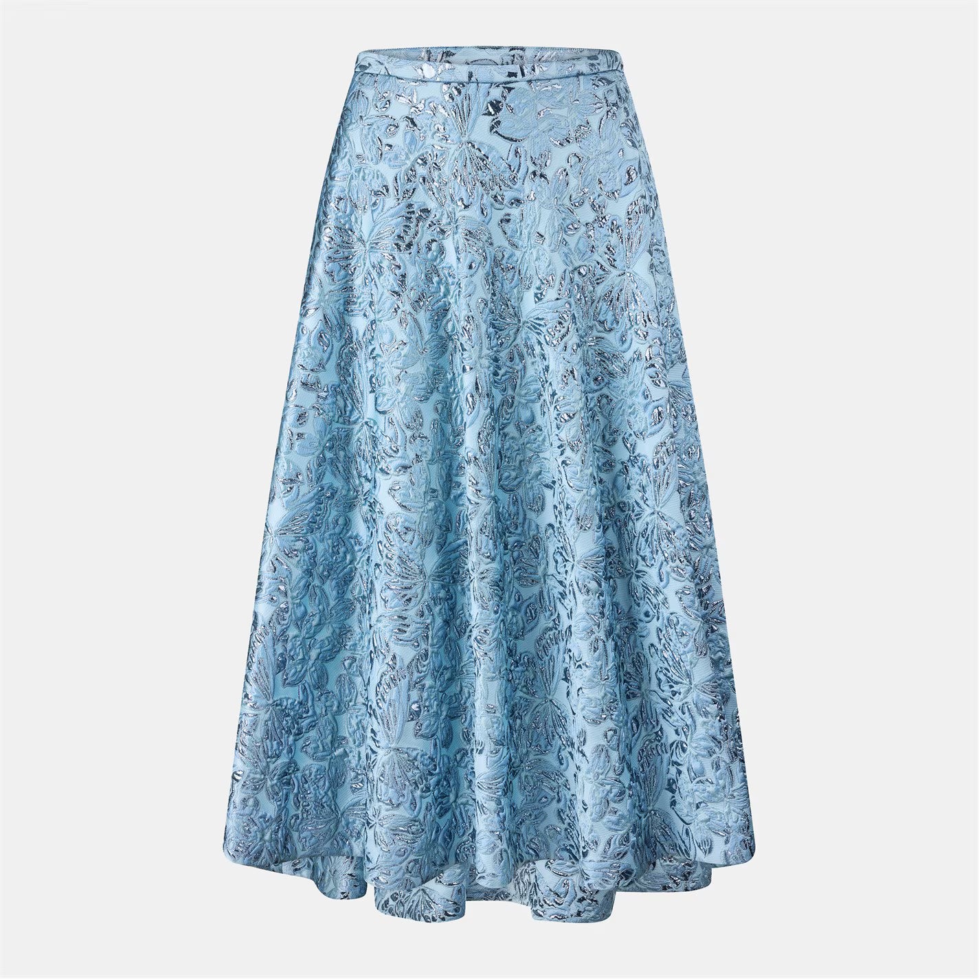 GUCCI Lamé Butterflies Brocade Skirt.